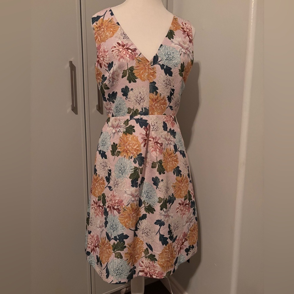 Sam Edelman Multicolor Floral Mini Jacquard Dress